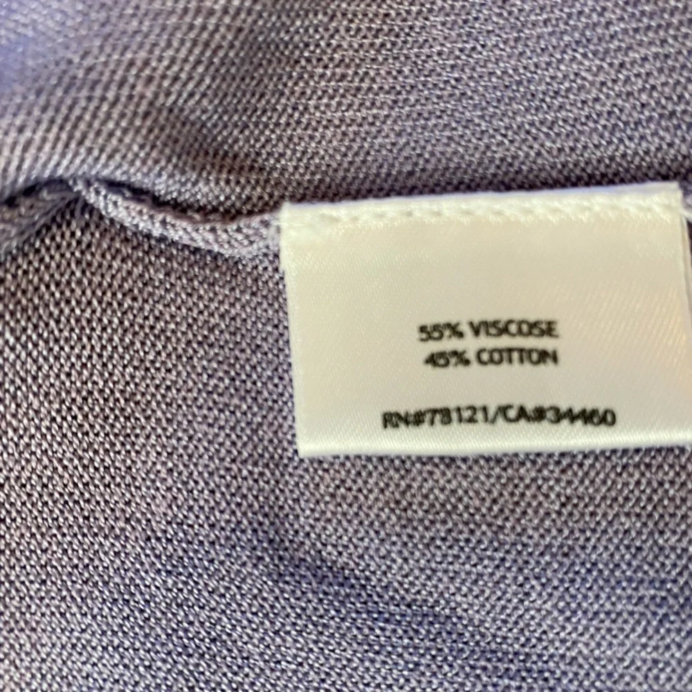 Eileen Fisher purple wrap waist blouse in size petite large. - Picture 15 of 16